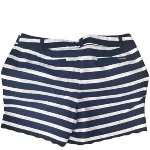 ANNE KLEIN  Navy Blue and White STRIPED Shorts Sz 8